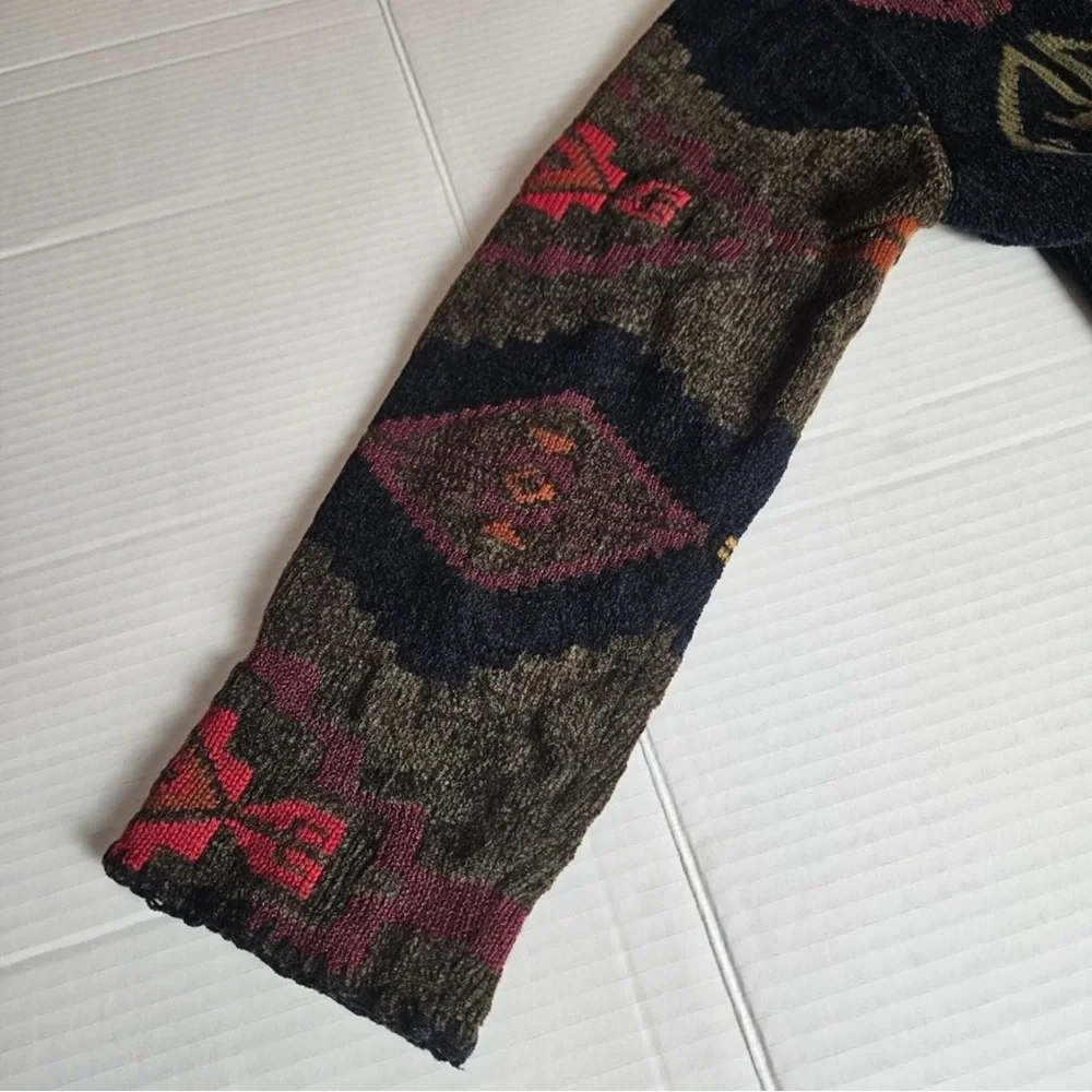 Chico’s Design Women Aztec Long buttoned down Sweater - Picture 3 of 11